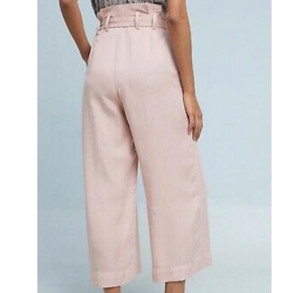 Anthropologie l High Rise Cropped Blythe Wide Leg Pants Size 4 - Picture 2 of 11